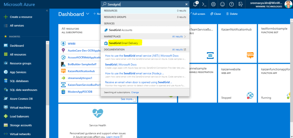 SendGrid Email Delivery