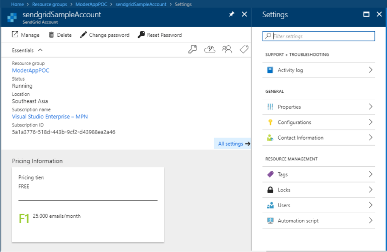 email delivery sendgrid