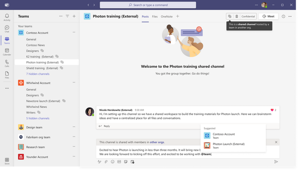 Teams Connect Shared Channels