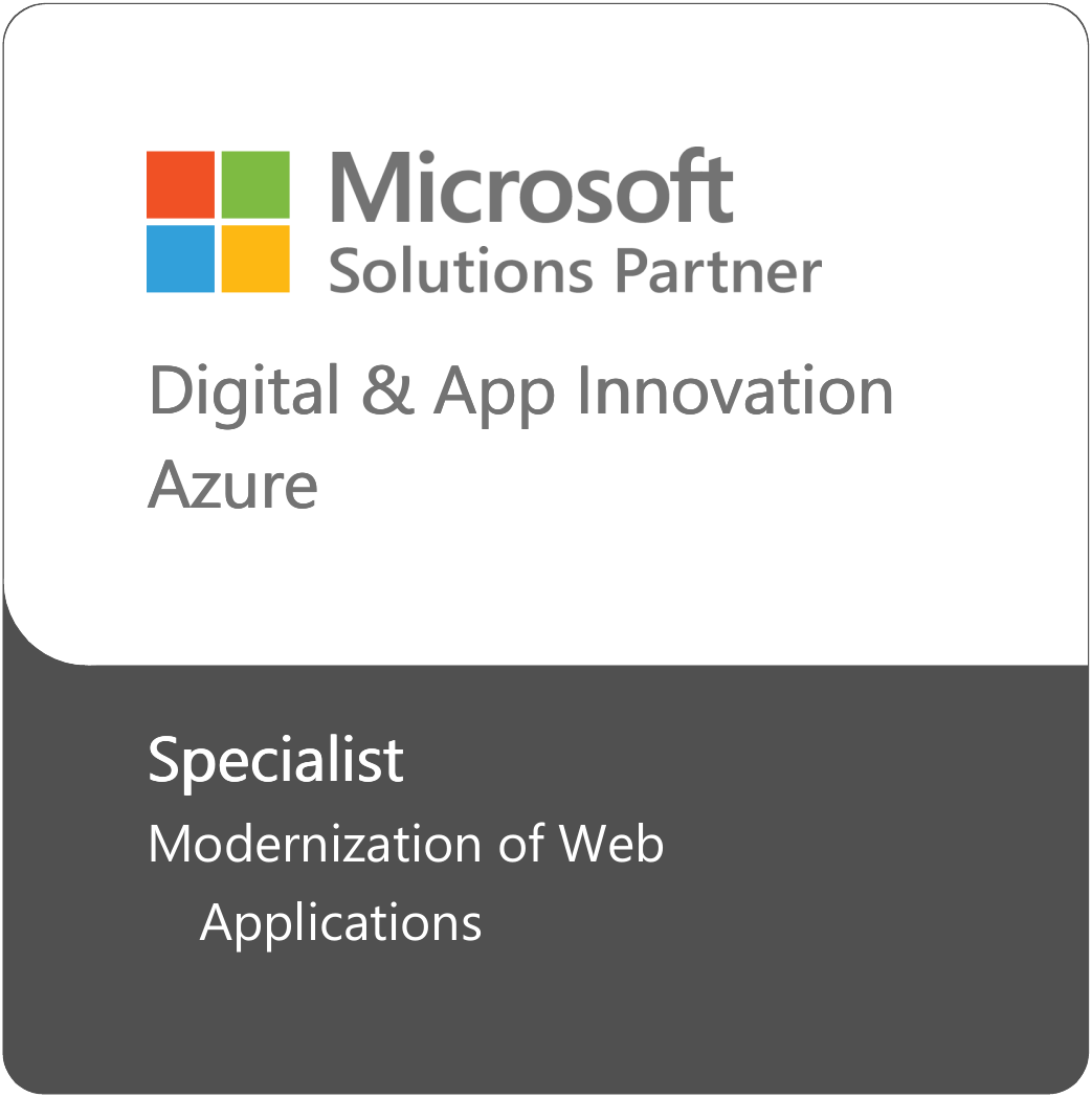 Microsoft Advanced Specialization Modernization of web applications