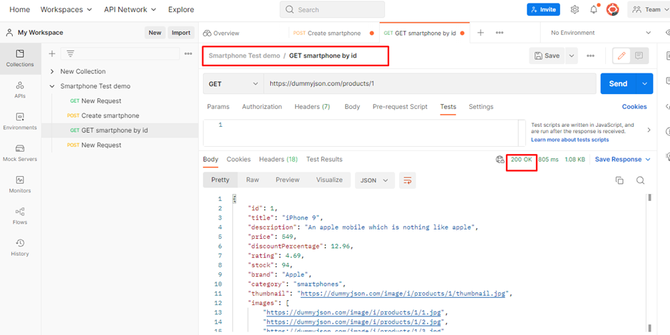 using postman for api testing