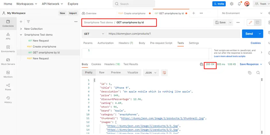 using postman for api testing