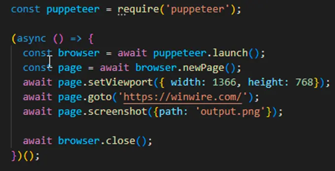 Puppeteer UI Automation